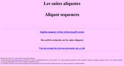 Desktop Screenshot of aliquotes.com