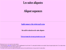 Tablet Screenshot of aliquotes.com